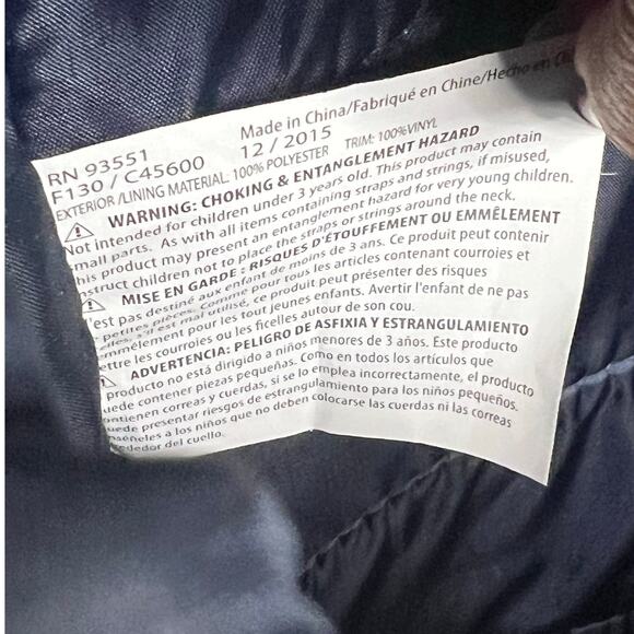 Emma & Chloe Backpack Gray Peach Geometric Abstract Modern School Travel Casual - Picture 11 of 15